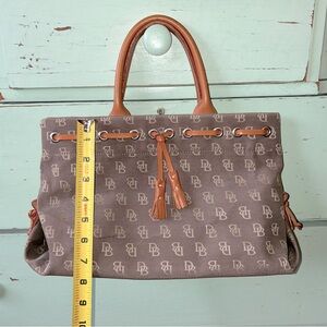 Dooney & Bourke Blue Denim Purse with Leather